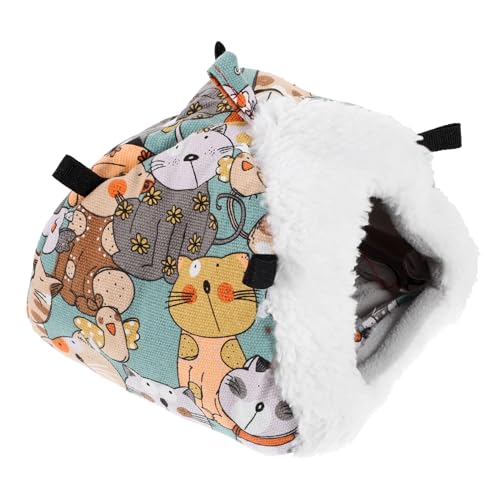 DRESSOOS Hamster Versteck Dekoratives Chinchilla Hamsterhaus Vogelnest Finkenkäfig Plüsch Zartes Chinchilla Finkenkäfig Schlafendes Hamsternest Flauschige Vögel Versteck Hamster-Spielzeug DRESSOOS Hamster Versteck Dekoratives Chinchilla Hamsterhaus Vogelnest Finkenkäfig Plüsch Zartes Chinchilla Finkenkäfig Schlafendes Hamsternest Flauschige Vögel Versteck Hamster-Spielzeug von DRESSOOS