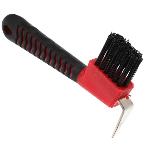 DRESSOOS Hochwertiger Hufkratzer Mit Bürste Ergonomisches Pferdepflege Tool Für Effektive Hufreinigung Zufällige Farbe Ideal Für Die Pferdepflege Und Hufpflege von DRESSOOS