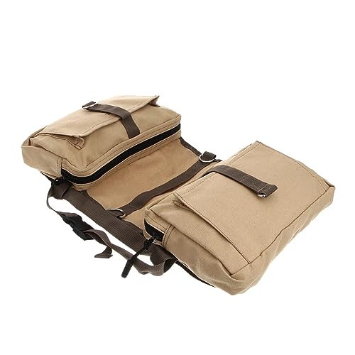 DRESSOOS Hunde Rucksack Satteltasche Khakifarbene Canvas Tasche Für Mittelgroße Und Große Hunde Verstellbar Und Multifunktional Für Reisen Wandern Und Camping DRESSOOS Hunde Rucksack Satteltasche Khakifarbene Canvas Tasche Für Mittelgroße Und Große Hunde Verstellbar Und Multifunktional Für Reisen Wandern Und Camping von DRESSOOS