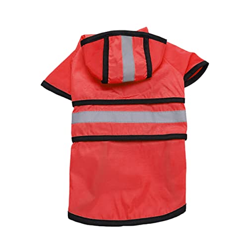 DRESSOOS Regenmantel Für Haustiere Mit Kapuze Reflektierende Regenbekleidung Und Windschutz Für Im Freien von DRESSOOS