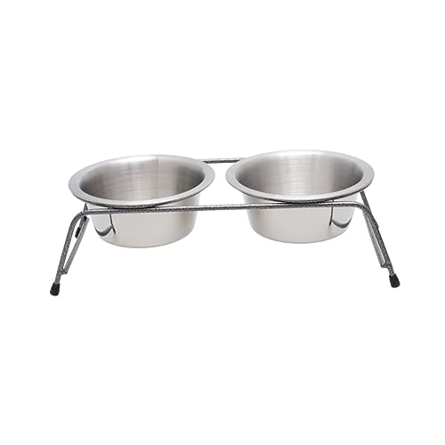 DRESSOOS Doppel-Futternapf-Set aus Edelstahl für Hunde Futter- und Wassernapf mit Rutschfester Unterseite DRESSOOS Doppel-Futternapf-Set aus Edelstahl für Hunde Futter- und Wassernapf mit Rutschfester Unterseite von DRESSOOS