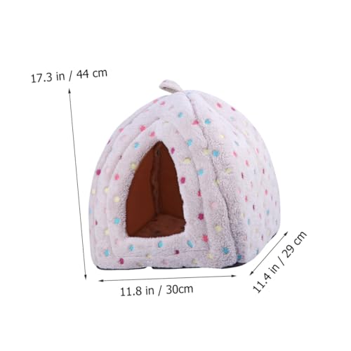 DRESSOOS Dreieckig für Hunde und Katzen bequemes warmes Bett Nest Zelt-Design bis mittlere Größe wetterfest Kaffee DRESSOOS Dreieckig für Hunde und Katzen bequemes warmes Bett Nest Zelt-Design bis mittlere Größe wetterfest Kaffee von DRESSOOS