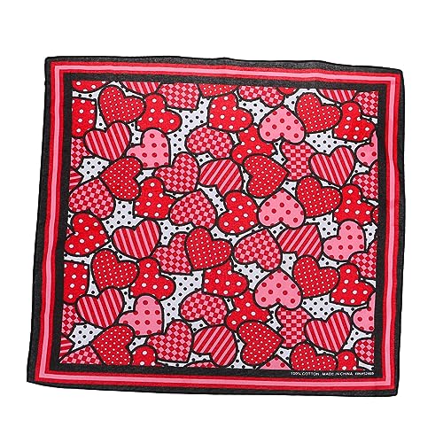 DRESSOOS Dreieckstuch Für Haustiere Haustierfuttermatte Hund Plüsch Welpe Dekorative Speicheltücher Hund Trägt Bandana Individuelles Hundehalsband Haustier-Partyhut-schal Auto Stoff Rot von DRESSOOS
