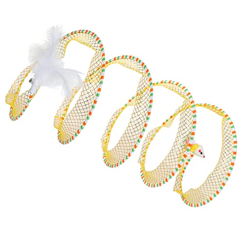 DRESSOOS Katzenspielzeug Interaktiver Katzentunnel für Hauskatzen Zusammenklappbare Spiraltunnelbälle Katzenkratzspielzeug DRESSOOS Katzenspielzeug Interaktiver Katzentunnel für Hauskatzen Zusammenklappbare Spiraltunnelbälle Katzenkratzspielzeug von DRESSOOS