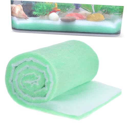 DRESSOOS Filterkissen für Schildkrötenbecken Filterschwammrolle für Aquarien wiederverwendbares Baumwollmedium für Aquarium-Filtersystem von DRESSOOS