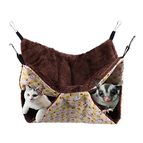 DRESSOOS Tier Hängematte Eichhörnchen Bett Haustier Matte Schicht Mezzanine Bett Haustier Hängematte Gelb Bunny 35x35 DRESSOOS Tier Hängematte Eichhörnchen Bett Haustier Matte Schicht Mezzanine Bett Haustier Hängematte Gelb Bunny 35x35 von DRESSOOS