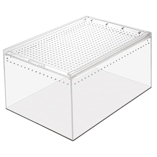 DRESSOOS Futterbox Für Reptilien Inkubatoren Brutboxen Kleiner Inkubator Praktisches Gehäuse Futterbehälter Für Vogelspinne Futterbehälter Füttern Schneckenlebensraum Reptilien Gehege Acryl DRESSOOS Futterbox Für Reptilien Inkubatoren Brutboxen Kleiner Inkubator Praktisches Gehäuse Futterbehälter Für Vogelspinne Futterbehälter Füttern Schneckenlebensraum Reptilien Gehege Acryl von DRESSOOS