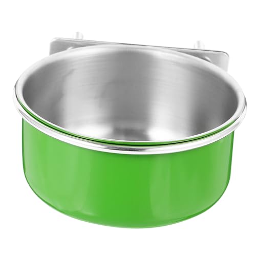 DRESSOOS Nymphensittiche Feeder Edelstahl Vogel Wasser Feeder Schüssel Vogel Käfig Liefert Papagei Lebensmittel Tasse von DRESSOOS