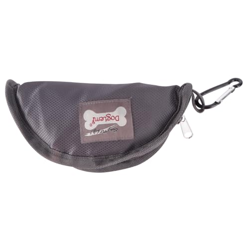 DRESSOOS Hundenapf Wassernapf Reisenapf für Haustiere 19 X 19 cm Grau Leicht Einfach Zu Tragen von DRESSOOS