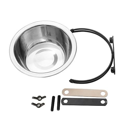 DRESSOOS Hängenapf für Hunde Futternapf für Haustiere Käfignapf 17 cm Edelstahl sicher leicht zu reinigen von DRESSOOS