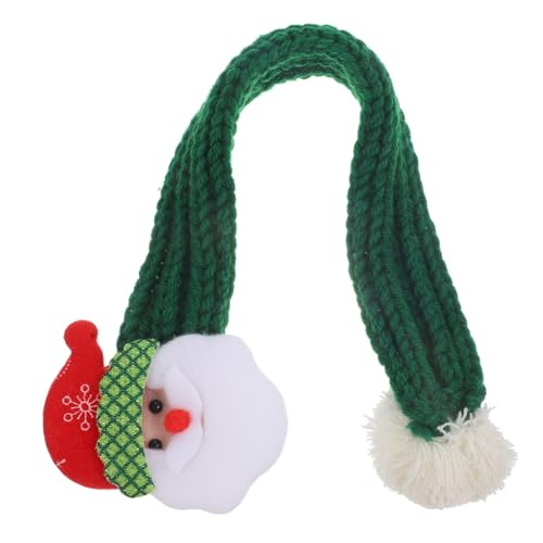 DRESSOOS Schöner Genähter Haustierschal Weihnachtliche Haustierkleidung Gestrickt Leicht Zu Tragen Urlaubsaccessoire für Hunde und Katzen von DRESSOOS