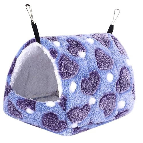 DRESSOOS 16x13x16 Zwerghamsterstreu Mit Hängematte Bequemes Haustierbett Für Hamster Einfach Zusammenzubauen von DRESSOOS