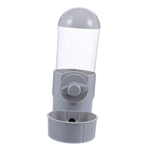 DRESSOOS Hunde Wasserspender Automatischer Katzenfutter Und Wasserspender Hängender Trinkspender Für Katzen Und Hunde 500ml Kapazität Graues Design Ideal Für Haustiere Hygienisch Und Praktisch von DRESSOOS