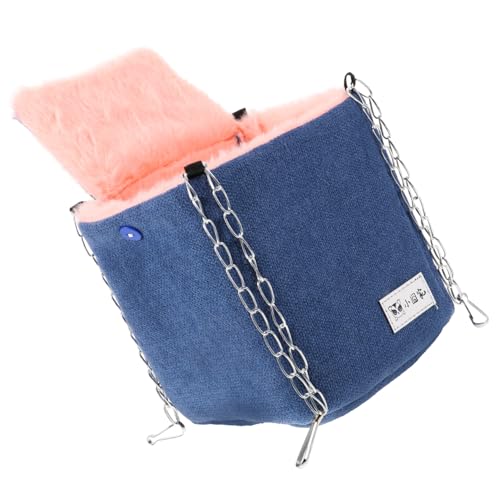 DRESSOOS Hamster Baumwollnest, Hamster Hängematte, Vogelnest, Hängematte Zum Aufhängen, Hamster Lebensraum, Entzückende Chinchilla Hängematte, Warmes Meerschweinchenbett, Rattenhängematte von DRESSOOS