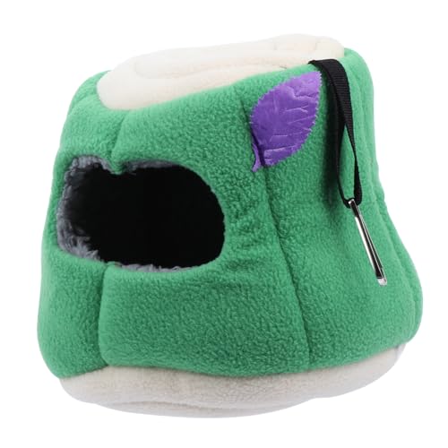 DRESSOOS Hamster Baumwollnest Betten Hamsternest im Freien Kaninchenkäfig Katzenbett haustierbett pet Bed Hamsterbiss petbett Hamsterhausbett Schlafzubehör für Hamster kurzer Plüsch Green DRESSOOS Hamster Baumwollnest Betten Hamsternest im Freien Kaninchenkäfig Katzenbett haustierbett pet Bed Hamsterbiss petbett Hamsterhausbett Schlafzubehör für Hamster kurzer Plüsch Green von DRESSOOS