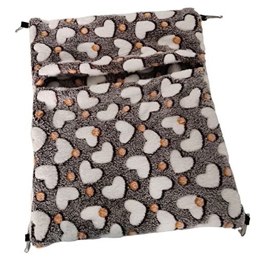 DRESSOOS Hamster Hängematte, Hamsterbett, Winter Meerschweinchenbett, Hängendes Chinchillabett, Hängendes Meerschweinchenbett, Waschbares Chinchillabett, Hamsterzubehör, Hamsterzubehör, von DRESSOOS