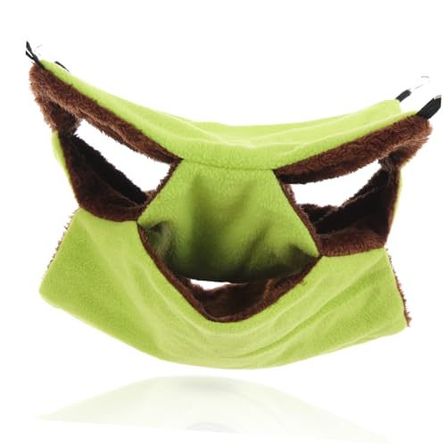 DRESSOOS Hängematte Für Kleine Haustiere DREI-lagige Warme Und Bequeme Schlafgelegenheit Für Hamster Chinchillas Und Meerschweinchen Für Winter Gemütliches Design von DRESSOOS