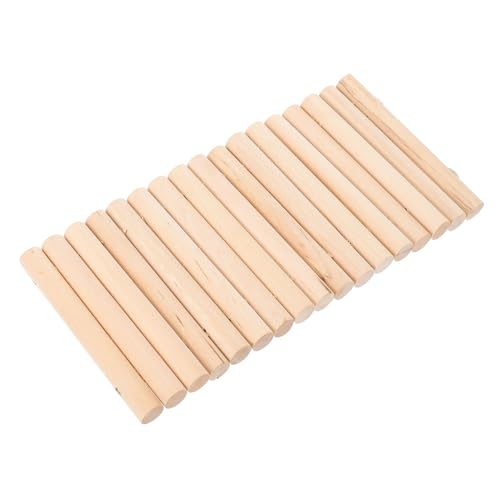 DRESSOOS Hamster Holzleiter Kletterleiter für Zwerghamster Kleintier Aktivitätsleiter Spielspaß und Bewegung Haustierplattform für Gesundes und Stressabbau von DRESSOOS