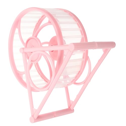 DRESSOOS Hamster Laufrad, Leises Rollen Laufband, Ball, Gürtelhalterung, Spielzeug, Möbel, Landschaftsbau, Käfigzubehör (Rosa), Chinchilla Laufrad, Hamsterrad, Hamsterspielzeug von DRESSOOS
