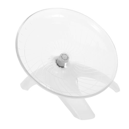 DRESSOOS Weißes Hamster-laufrad Leise Und Sicher Untertasse Für Kleintiere Spielzeug von DRESSOOS