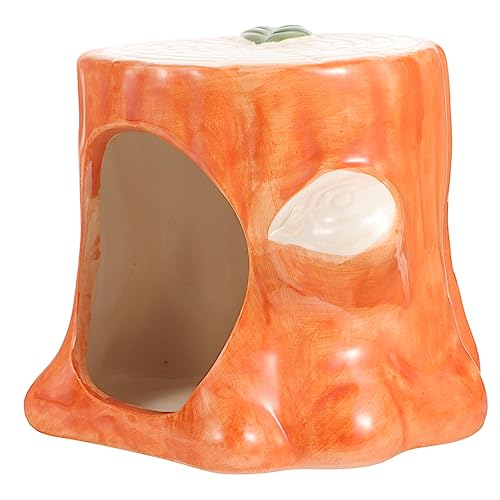 DRESSOOS Hamster Nest Aus Keramik Hamsterkäfig Meerschweinchen Hamsterkäfige Schildkröte Sichter Hängemattengestell Tank Hamsterversteck Kaninchen Träger Orange DRESSOOS Hamster Nest Aus Keramik Hamsterkäfig Meerschweinchen Hamsterkäfige Schildkröte Sichter Hängemattengestell Tank Hamsterversteck Kaninchen Träger Orange von DRESSOOS