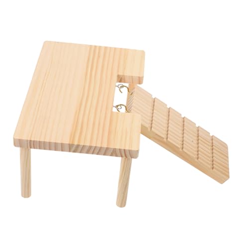 DRESSOOS Hamster Holzplattform Treppe Meerschweinchen Kletterspielzeug Rattenkäfig Leiter Chinchilla Leiter Rampe Kleintier Holzspielzeug DRESSOOS Hamster Holzplattform Treppe Meerschweinchen Kletterspielzeug Rattenkäfig Leiter Chinchilla Leiter Rampe Kleintier Holzspielzeug von DRESSOOS