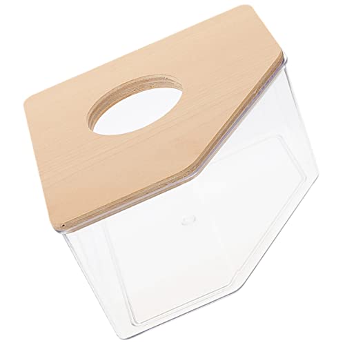 DRESSOOS Chinchilla Meerschweinchen Hamster Sandbadewanne Acryl Holz Haustier Dusche Badebox Einfache Verwendung Für Haustiere von DRESSOOS