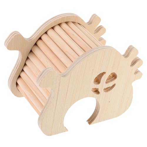 DRESSOOS Hamster-versteck Aus Holz Käfigzubehör Treppe Verschleißfest Robust Für Meerschweinchen Und Hamster DRESSOOS Hamster-versteck Aus Holz Käfigzubehör Treppe Verschleißfest Robust Für Meerschweinchen Und Hamster von DRESSOOS