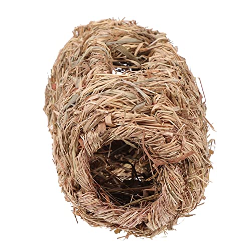 DRESSOOS Kleintier-Log-versteck Hamster Stroh Versteck Stroh Hamster Tunnel Lebensraum von DRESSOOS
