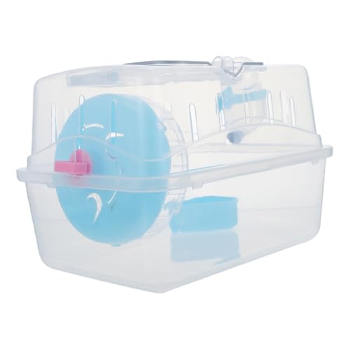 Tragbarer Hamsterkäfig für Hamster und Meerschweinchen Reiseträger mit verstellbarem Gurt idealer Reisekäfig für Tiere für Ausflüge und Reisen Tragbarer Hamsterkäfig für Hamster und Meerschweinchen Reiseträger mit verstellbarem Gurt idealer Reisekäfig für Tiere für Ausflüge und Reisen von DRESSOOS