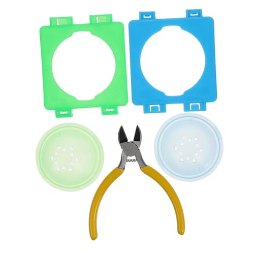 DRESSOOS Hamster Tunnel Verbindungselemente Tunnelanschlussplatten Für Hamsterrohre Hamster Zubehör Für Käfige Inklusive 2 Endkappen Und 1 Zange Und von DRESSOOS