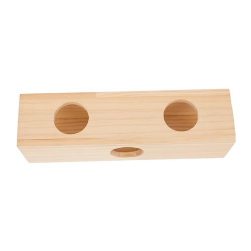 DRESSOOS Haustierspielzeug Holztunnel Hamster Heimtierbedarf Versteck Pädagogisches Spielzeug von DRESSOOS