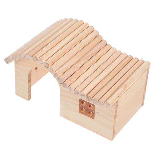 DRESSOOS Hamster Versteck Haus aus Naturholz Mittelgroßes Guinea Pig Hideout für Kleine Haustiere Wie Hamster Igel und Mäuse Multifunktional mit Ruhe Spiel und Trainingsbereich Leicht zu DRESSOOS Hamster Versteck Haus aus Naturholz Mittelgroßes Guinea Pig Hideout für Kleine Haustiere Wie Hamster Igel und Mäuse Multifunktional mit Ruhe Spiel und Trainingsbereich Leicht zu von DRESSOOS