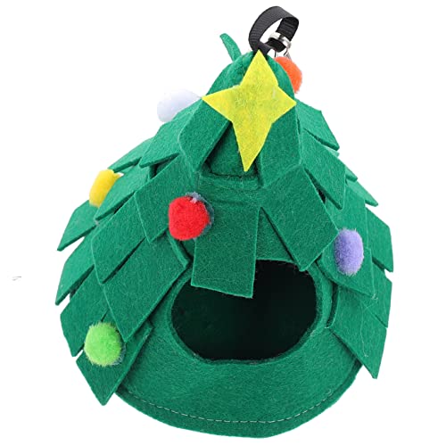 DRESSOOS Hamster Weihnachtsnest, Hamsternest, Hamster Hängematte, Haustierkäfig Zubehör, Kleines Haustiernest, Hängematte Für Hamster, Kleine Haustier Hängematte, Hamster Hängenest, von DRESSOOS