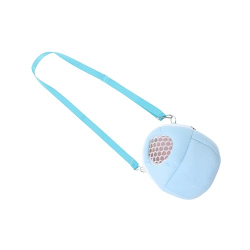 DRESSOOS Hamster-tüte Zum Mitnehmen Bärtiger Drachenträger Reisebehälter Für Meerschweinchen Kaninchen Schlafsack Hasen-Tragetasche Hamster-Outdoor-träger Hamsterkäfig Träger Sky-Blue Samt von DRESSOOS