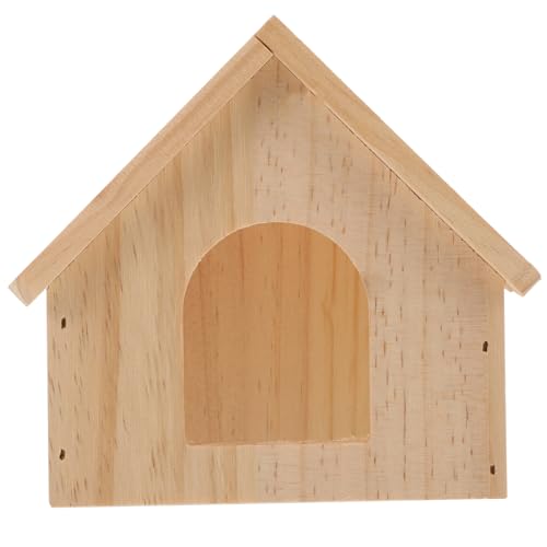 DRESSOOS Hamster Hideout Holz Ratte Hideout Haustier Warmes Nest Meerschweinchen Schlafhaus DRESSOOS Hamster Hideout Holz Ratte Hideout Haustier Warmes Nest Meerschweinchen Schlafhaus von DRESSOOS