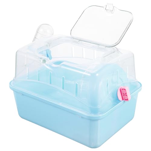 DRESSOOS Hamster-schlafbox Kunststoffkäfig Transportbox Für Haustiere Meerschweinchenkoffer Rattenkäfig Kompakter Reise-hamsterkäfig von DRESSOOS