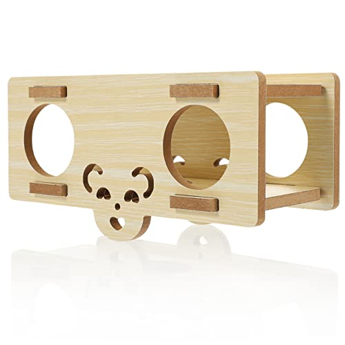 DRESSOOS Hamsternest, Tunnelspielzeug Für Kleintiere, Verschleiß Tunnel, Holzdesign, Tunnel, Hamstertunnel, Spielzeug, Haustiertunnel, Spielzeug, Kleintiertunnel, Kreativer Hamstertunnel, von DRESSOOS