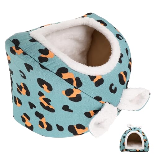 DRESSOOS Hamsternest Haustier Hamster Bettwäsche Hundebettmatte Hundebett XL Hundebett Mit Kapuze Kühlendes Hundebett Schweinebett Höhlenversteck Rattenhamster Kleines von DRESSOOS