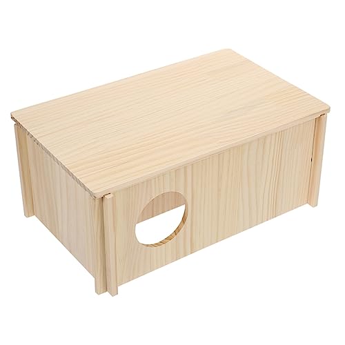 DRESSOOS Hamsterversteck Hamster hamsterspielzeug nager Hamster Holzspielzeug nagerhaus Hasenkäfig Kaninchen verschleißfestes Rattenversteck Rattenhaus aus Holz hölzern DRESSOOS Hamsterversteck Hamster hamsterspielzeug nager Hamster Holzspielzeug nagerhaus Hasenkäfig Kaninchen verschleißfestes Rattenversteck Rattenhaus aus Holz hölzern von DRESSOOS