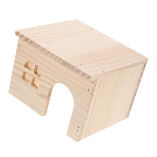 DRESSOOS Großes Schlossversteck Aus Holz Hasenversteck Spielhaus Fütterungs- und Tränkplattform für Hamster Versteck für Kleintiere DRESSOOS Großes Schlossversteck Aus Holz Hasenversteck Spielhaus Fütterungs- und Tränkplattform für Hamster Versteck für Kleintiere von DRESSOOS