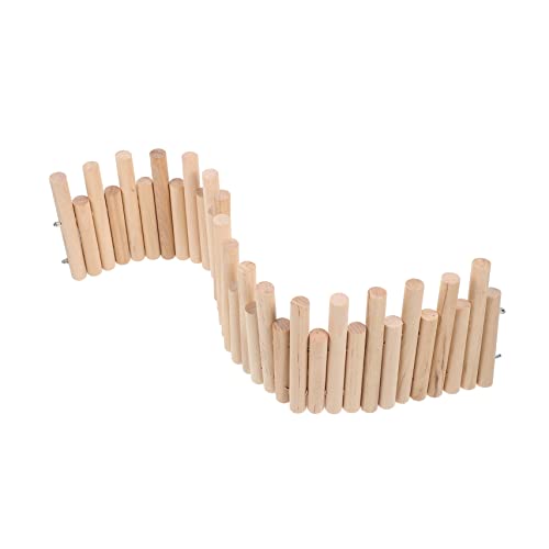 DRESSOOS Hamster Holz Leiter Bogen Brücke Höhle 40cm Interaktive Klettern Spielzeug Promoter von DRESSOOS
