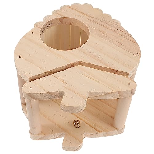 DRESSOOS Heubehälter für Kaninchen Heu-Futterständer aus Holz Hasen-Futterständer für den Innenbereich für Haustiere von DRESSOOS