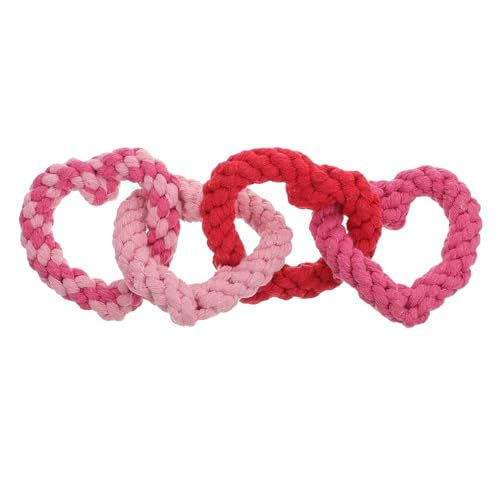 DRESSOOS Hundespielzeug zum Valentinstag Herz Hund Kauspielzeug Haustier Molar Supply Haustierbedarf von DRESSOOS