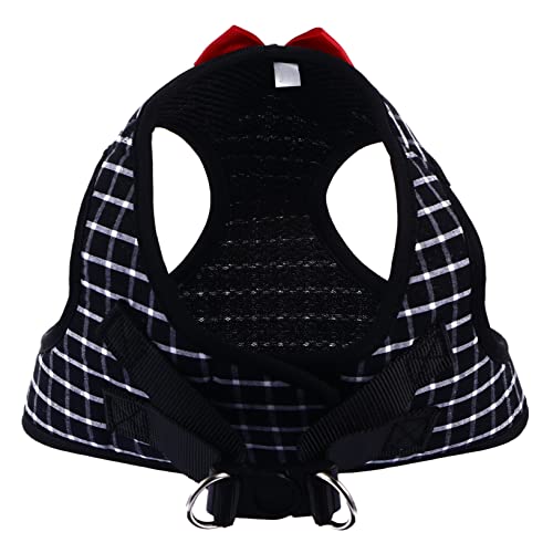 DRESSOOS Haustier-leinen-Set Brustgurte Für Hunde Leichtes Und Weiches Material Schwarz Und Linie S Für Katzen Und Welpen von DRESSOOS