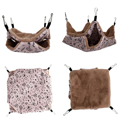 DRESSOOS Hängematte zum Aufhängen für Kleintiere doppellagig warmes Haustiernest für Hamster Meerschweinchen Ratten Eichhörnchen Chinchilla DRESSOOS Hängematte zum Aufhängen für Kleintiere doppellagig warmes Haustiernest für Hamster Meerschweinchen Ratten Eichhörnchen Chinchilla von DRESSOOS