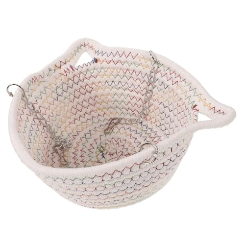 DRESSOOS Hamster Hängematte Bett Für Kleine Tiere Hängen Schaukel Spielzeug Meerschweinchen Käfig Versteck Aus Baumwollseilgewebe DRESSOOS Hamster Hängematte Bett Für Kleine Tiere Hängen Schaukel Spielzeug Meerschweinchen Käfig Versteck Aus Baumwollseilgewebe von DRESSOOS
