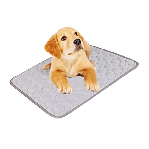 DRESSOOS Sommer-Kühlkissen für Haustiere Eismatte für Haustiere Kühlbett Hundekühlmatte Haustierkühlmatte für Hunde und Katzen Kissen L 70 x 55 cm Grau DRESSOOS Sommer-Kühlkissen für Haustiere Eismatte für Haustiere Kühlbett Hundekühlmatte Haustierkühlmatte für Hunde und Katzen Kissen L 70 x 55 cm Grau von DRESSOOS