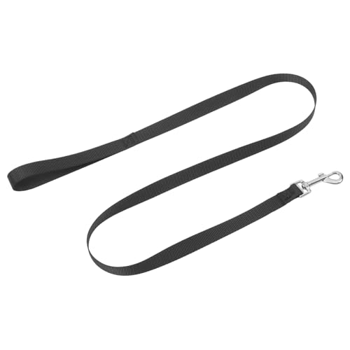 DRESSOOS Trainingsseil Trainingsleine Seil 2 0 * 120 cm Schwarz Bequem Und Robust Nylon Hund von DRESSOOS