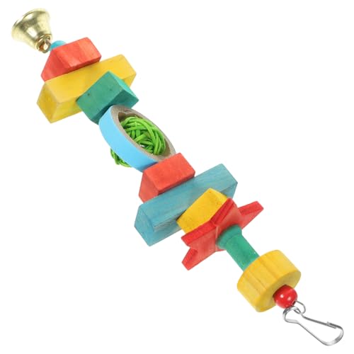 DRESSOOS Vogelkäfig-beißspielzeug Holzpapagei-Spielzeug Haustier-papagei-kauspielzeug Vogel-holzspielzeug Sicheres Und Verschleißfestes Vogelspielzeug von DRESSOOS